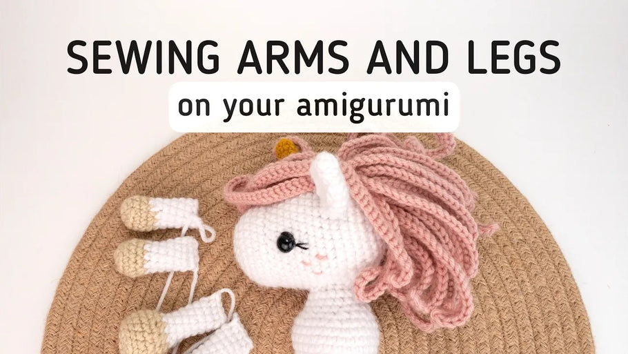 How to Sew Arms and Legs on Crochet Amigurumi Dolls
