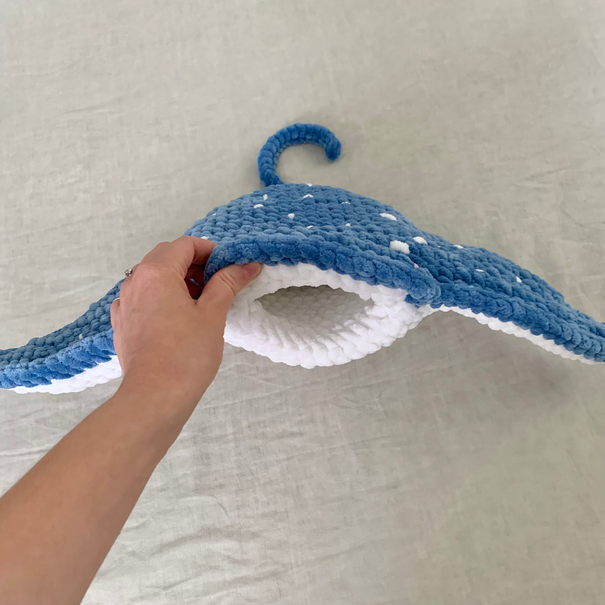 Plush Ruby Ray the Mega Ray - No Sew – Theresas Crochet Shop