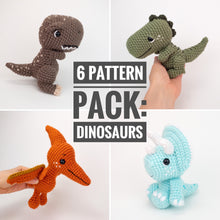 Load image into Gallery viewer, Pattern Pack - 6 Dinosaurs
