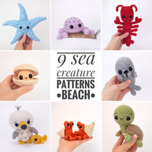 Load image into Gallery viewer, 9 Beach Animals - Pattern Pack
