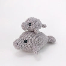 Load image into Gallery viewer, Mama and Baby Manatee