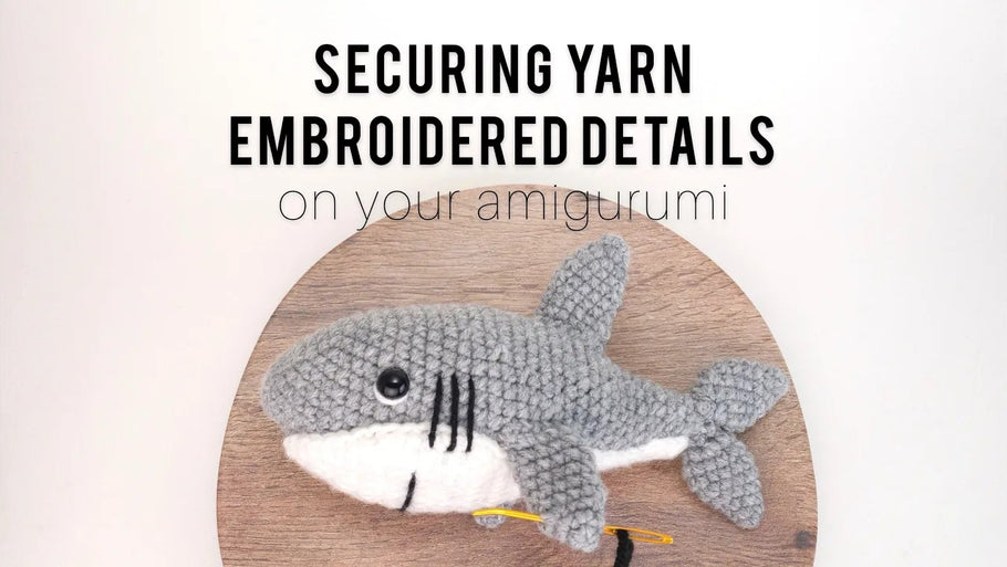 Securing Yarn Embroidered Details