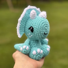 Load image into Gallery viewer, Plush Theodore the Triceratops

