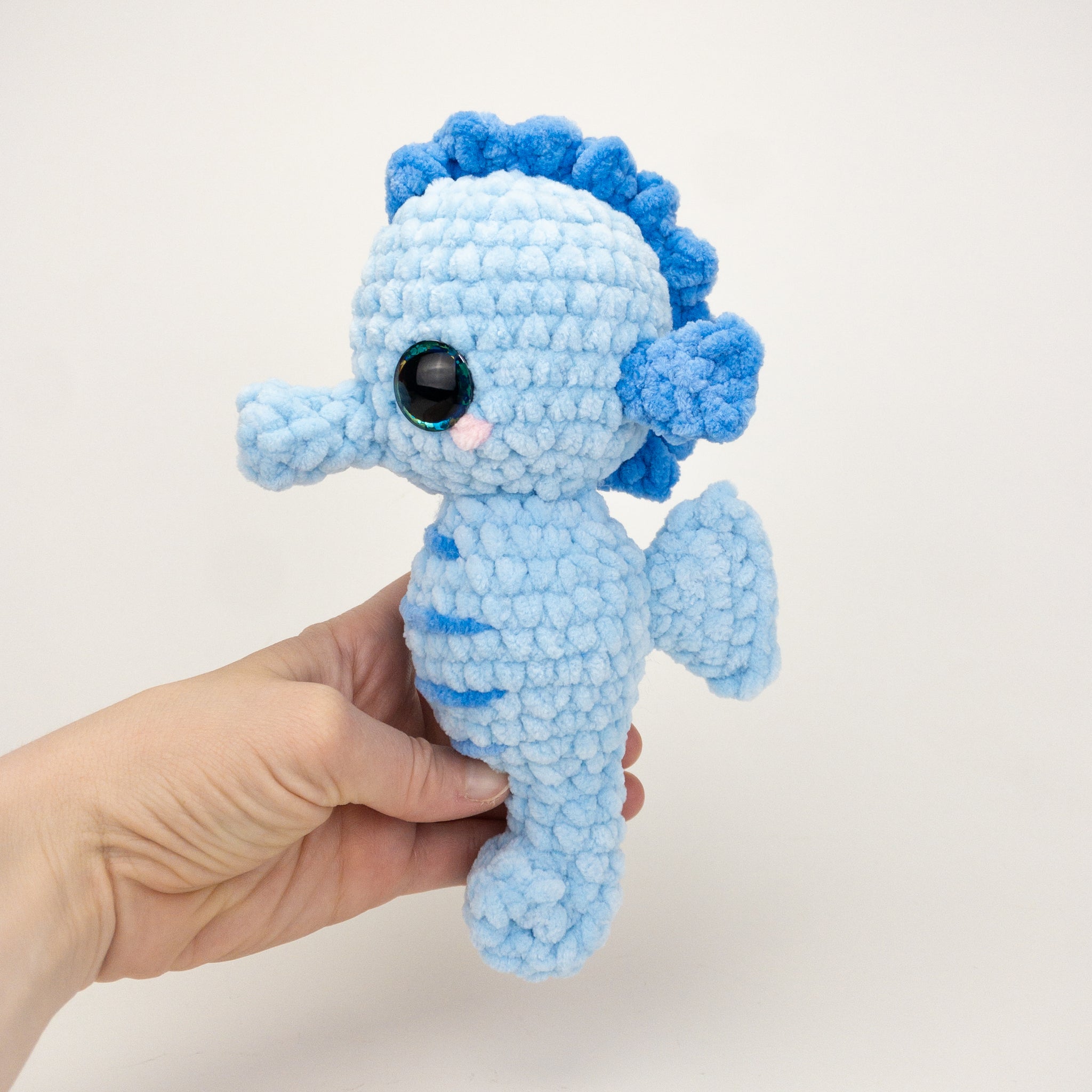 Sapphire the Plush Seahorse – Theresas Crochet Shop