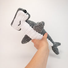 Load image into Gallery viewer, Plush Hector the Hammerhead Shark
