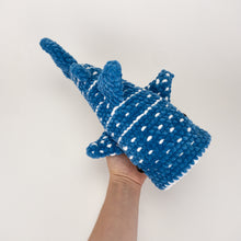 Load image into Gallery viewer, Plush Winslow the Whale Shark with Mouth Pocket + Mini Fish &amp; Shrimp Friends
