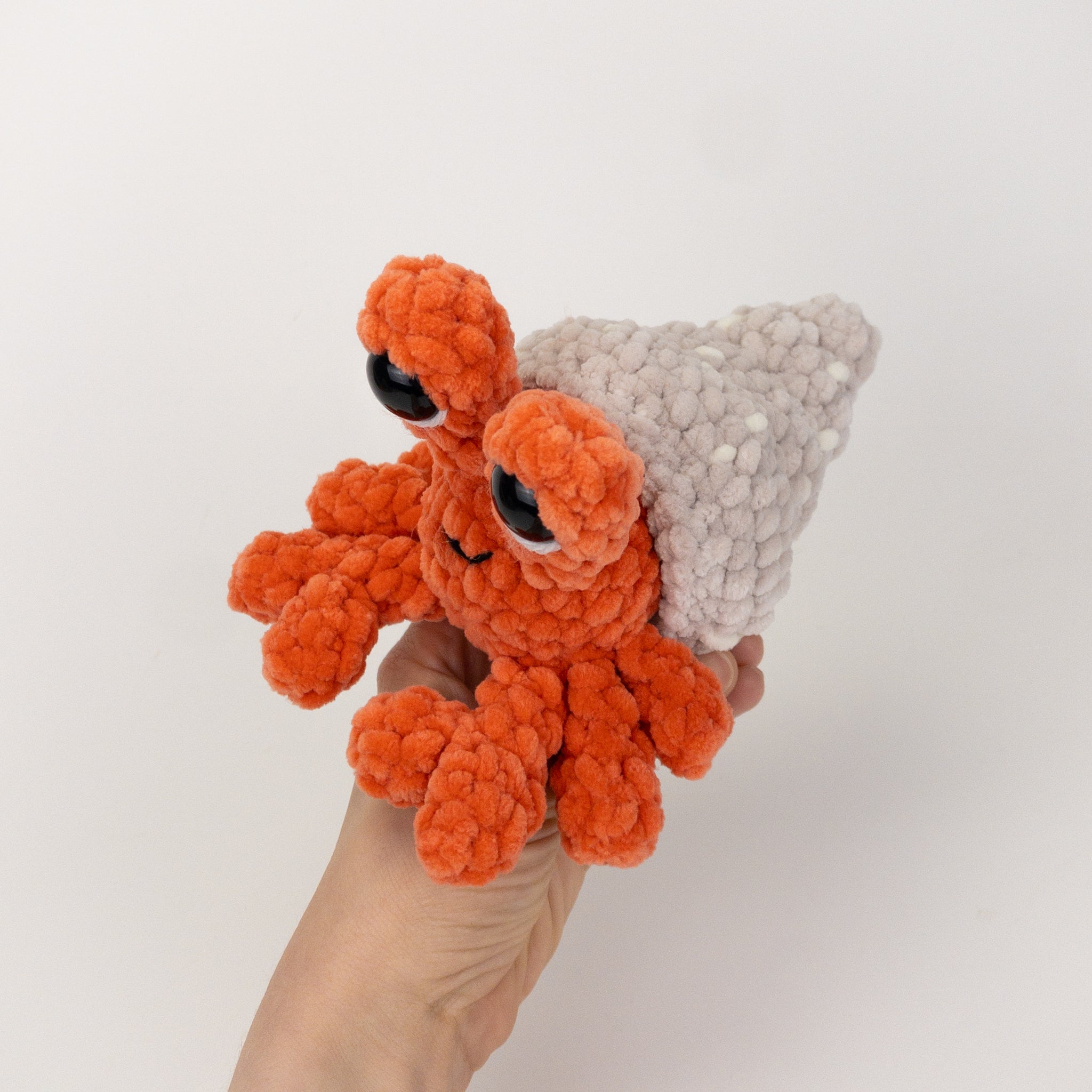 Plush Horatio the Hermit Crab – Theresas Crochet Shop