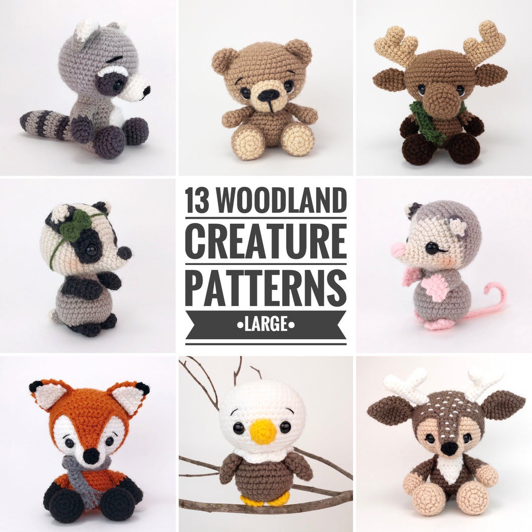 13 Large Woodland Animals - Pattern Pack
