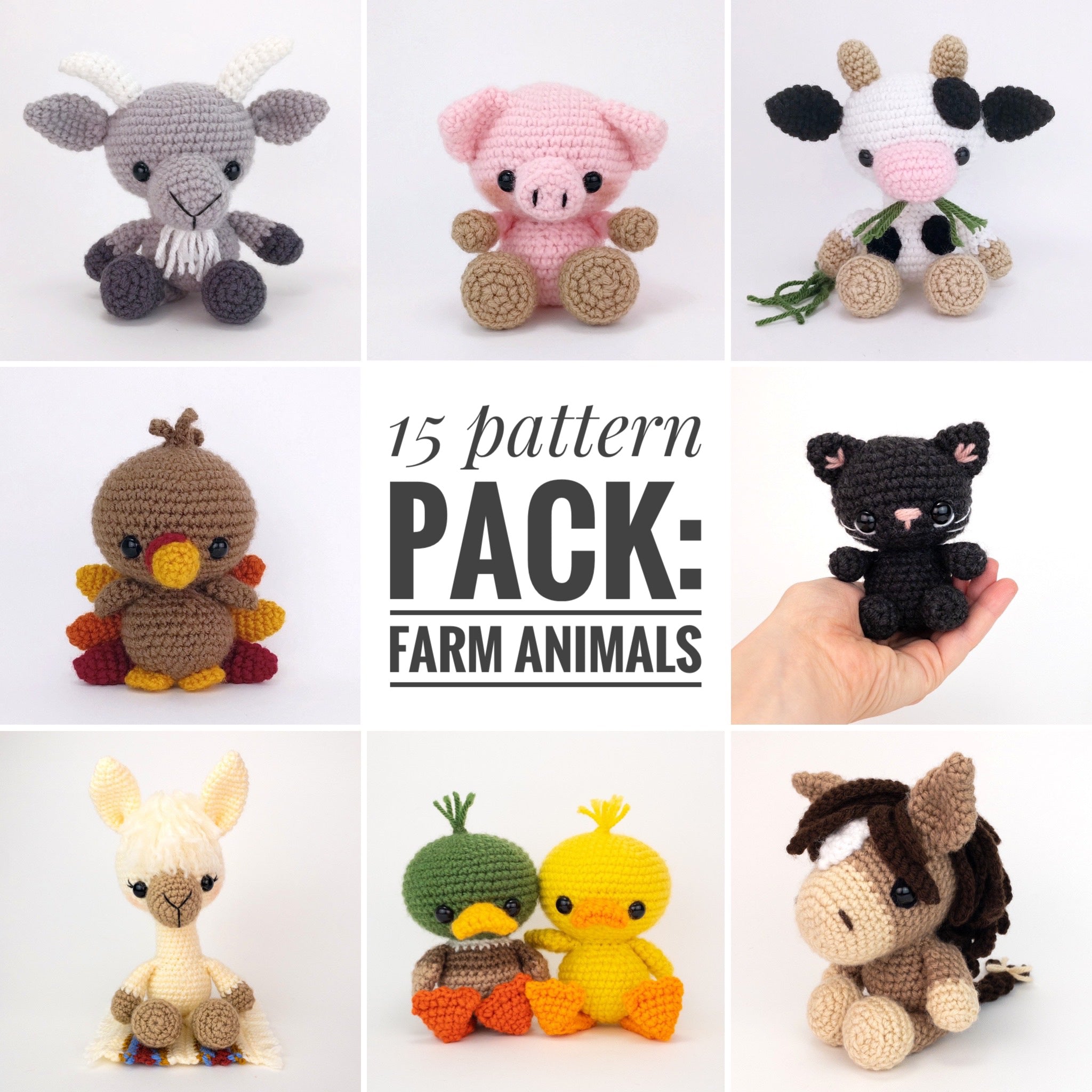 15 Farm Animals - Pattern Pack