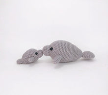 Load image into Gallery viewer, Mama and Baby Manatee
