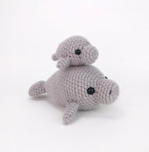 Load image into Gallery viewer, Mama and Baby Manatee

