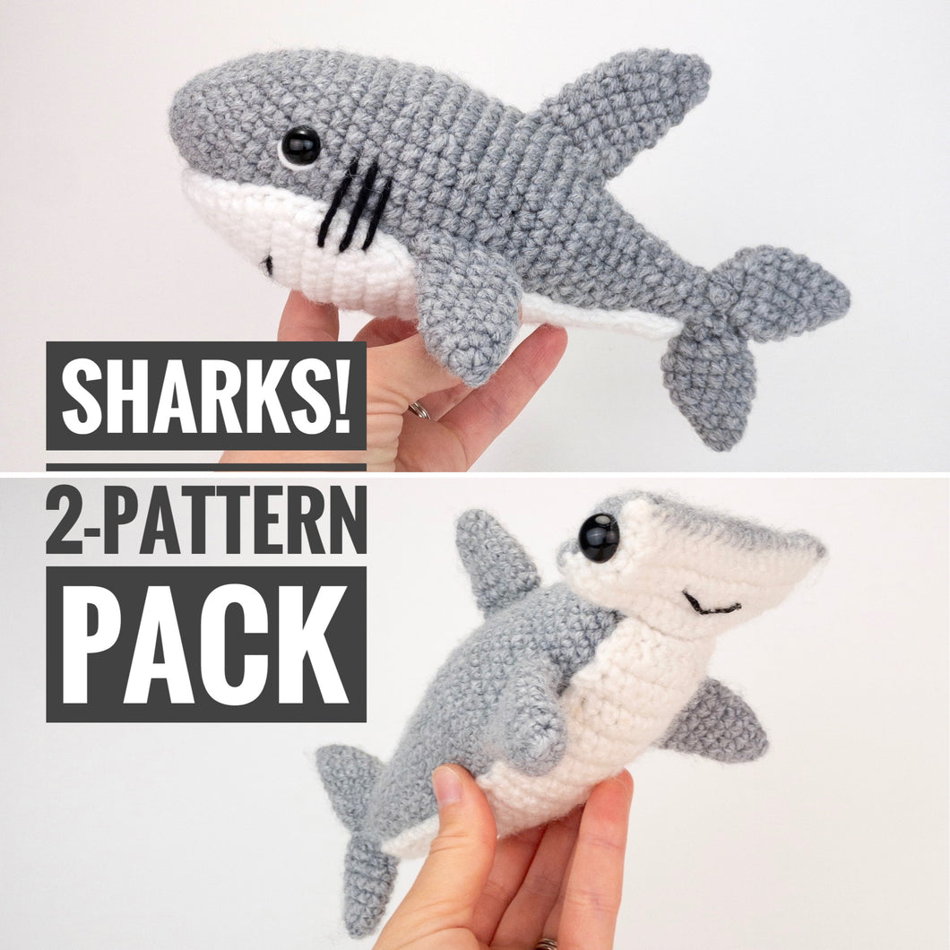 2 Sharks - Pattern Pack - Shark and Hammerhead Shark